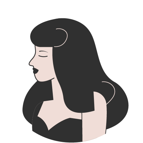 Illustration Haarlänge Lang